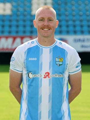 Chemnitz - Teamfoto Regionalliga Nordost Ron Berlinski (9, Chemnitz), Chemnitzer FC; Regionalliga Nordost,Ê Porträttermin, 2026 2027, , Chemnitz, 17.07.2026, Stadion an der Gellertstraße, Fußball, Regionalliga Nordost, Nur für journalistische Zwecke. Only for editorial use! , *** Chemnitz Team Photo, Northeast Regional League, Ron Berlinski 9, Chemnitz, Chemnitzer FC, Northeast Regional League, Portrait Session, 2026–2027, , Chemnitz, July 17, 2026, Gellertstraße Stadium, Soccer, Northeast Regional League, For editorial use only, Picture Point