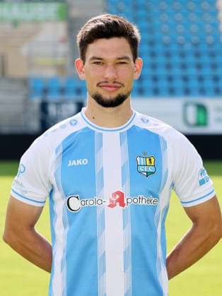 Chemnitz - Teamfoto Regionalliga Nordost Roman Eppendorfer (25, Chemnitz), Chemnitzer FC; Regionalliga Nordost,Ê Porträttermin, 2026 2027, , Chemnitz, 17.07.2026, Stadion an der Gellertstraße, Fußball, Regionalliga Nordost, Nur für journalistische Zwecke. Only for editorial use! , *** Chemnitz Team Photo, Northeast Regional League, Roman Eppendorfer 25, Chemnitz, Chemnitzer FC, Northeast Regional League, Portrait Session, 2026–2027, , Chemnitz, July 17, 2026, Gellertstraße Stadium, Soccer, Northeast Regional League, For editorial use only, Picture Point