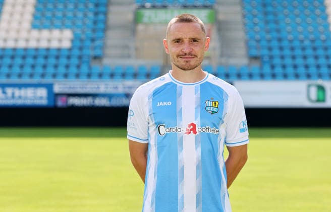 Chemnitz - Teamfoto Regionalliga Nordost Andreas Geipl (6, Chemnitz), Chemnitzer FC; Regionalliga Nordost,Ê Porträttermin, 2026 2027, , Chemnitz, 17.07.2026, Stadion an der Gellertstraße, Fußball, Regionalliga Nordost, Nur für journalistische Zwecke. Only for editorial use! , *** Chemnitz Team Photo, Northeast Regional League, Andreas Geipl 6, Chemnitz, Chemnitzer FC, Northeast Regional League, Portrait Session, 2026–2027, , Chemnitz, July 17, 2026, Gellertstraße Stadium, soccer, Northeast Regional League, For journalistic purposes only, Picture Point