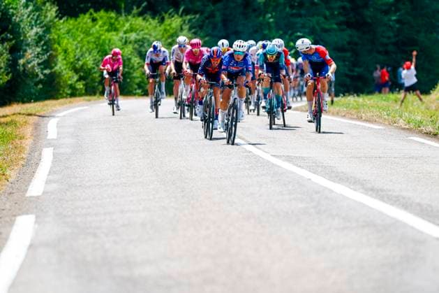 Tour de France 2026 Stage 13 BELFORT, FRANCE - JULY 17 : Degenkolb John (GER) of Team Picnic PostNL, Philipsen Jasper (BEL) of Alpecin Premier Tech during stage 13 of the 113rd edition of Tour de France an UCI World Tour 2.UWT cycling road race stage for Men Elite of 205 km with start in Dole and finish in Belfort on July 17, 2026 in Belfort, France, 17 07 2026 Belfort France  Copyright: xLucaxBettinix