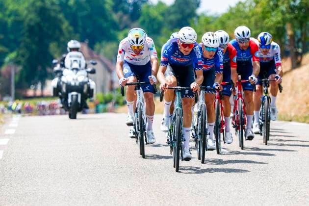 Tour de France 2026 Stage 13 BELFORT, FRANCE - JULY 17 : Verstrynge Emiel (BEL) of Alpecin Premier Tech in action during stage 13 of the 113rd edition of Tour de France an UCI World Tour 2.UWT cycling road race stage for Men Elite of 205 km with start in Dole and finish in Belfort on July 17, 2026 in Belfort, France, 17 07 2026 Belfort France  Copyright: xLucaxBettinix