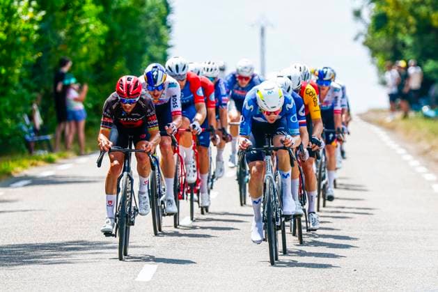 Tour de France 2026 Stage 13 BELFORT, FRANCE - JULY 17 : Alaphilippe Julian (FRA) of Tudor Pro Cycling Team, Team Movistar in action during stage 13 of the 113rd edition of Tour de France an UCI World Tour 2.UWT cycling road race stage for Men Elite of 205 km with start in Dole and finish in Belfort on July 17, 2026 in Belfort, France, 17 07 2026 Belfort France  Copyright: xLucaxBettinix