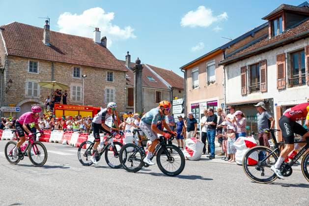 Tour de France 2026 Stage 13 BELFORT, FRANCE - JULY 17 : Vauquelin Kevin (FRA) of Netcompany INEOS in action during stage 13 of the 113rd edition of Tour de France an UCI World Tour 2.UWT cycling road race stage for Men Elite of 205 km with start in Dole and finish in Belfort on July 17, 2026 in Belfort, France, 17 07 2026 Belfort France  Copyright: xLucaxBettinix