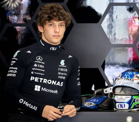SPA - Andrea Kimi Antonelli (Mercedes) during the first free practice session at the Spa-Francorchamps circuit ahead of the Belgian Grand Prix. SEM VAN DER WAL ANP xVIxANPxSportx xxANPxIVx 563711584 originalFilename: 563711584.jpg