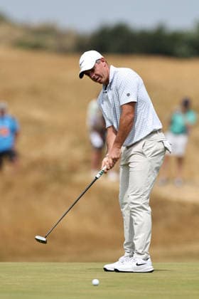 RECORD DATE NOT STATED 17th July 2026; Royal Birkdale Golf Club, Southport, Merseyside, England; The Open Championship Day Two; Rory McIlroy (NIR) putts for an eagle on the par four 9th hole DavidxBlunsden