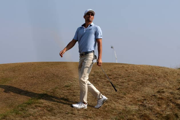 RECORD DATE NOT STATED 17th July 2026; Royal Birkdale Golf Club, Southport, Merseyside, England; The Open Championship Day Two; Joaqiun Niemann (CHI) celebrates after holing a chip shot DavidxBlunsden