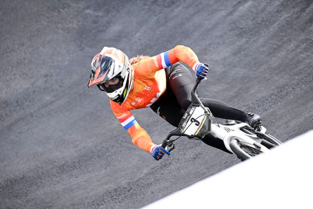 RECORD DATE NOT STATED 17th July 2026; Brisbane SX International BMX Centre, Brisbane, Queensland, Australia: 2026 UCI BMX Racing World Championships, Day One; 3 Judy BAAUW (Women Elite) NED during practice on day 1 NigelxOwen