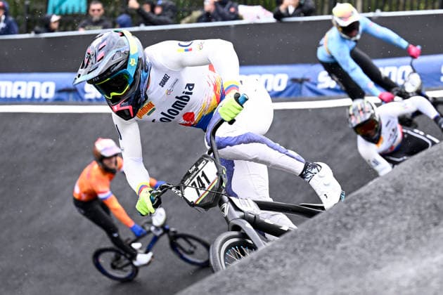 RECORD DATE NOT STATED 17th July 2026; Brisbane SX International BMX Centre, Brisbane, Queensland, Australia: 2026 UCI BMX Racing World Championships, Day One; 741 Diego Alejandro ARBOLEDA OSPINA (Men Elite) COL during practice on day 1 NigelxOwen