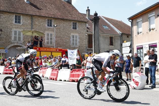 New Zealander George Bennett of NSN Cycling Team pictured in action during stage 13 of the 2026 Tour de France cycling race, a stage of 205km from Dole to Belfort, on Friday 17 July 2026. The 113th edition of the Tour de France starts on Saturday 4 July in Barcelona, Spain, and will finish in Paris, France on the 26th of July. POOLxLUCAxBETTINI  x181334888x