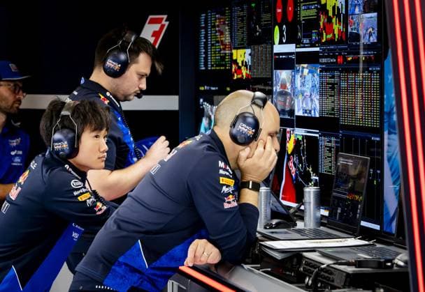 SPA - Yuki Tsunoda (Red Bull Racing) and Gianpiero Lambiase (Red Bull Racing) during the first free practice session at the Spa-Francorchamps circuit ahead of the Belgian Grand Prix. SEM VAN DER WAL ANP xVIxANPxSportx xxANPxIVx 563711726 originalFilename: 563711726.jpg