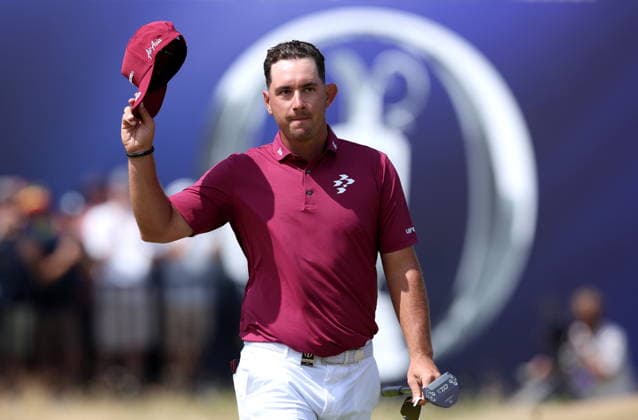 154th Open Golf Championships - Round 2 Lucas Herbert of Australia acknowledges the crowd on the 18th hole after shooting a 62 during Round 2 of the British Open Golf Championships at Royal Birkdale in Southport, Britain, 17 July 2026. SOUTHPORT UNITED KINGDOM  Copyright: xADAMxVAUGHANx