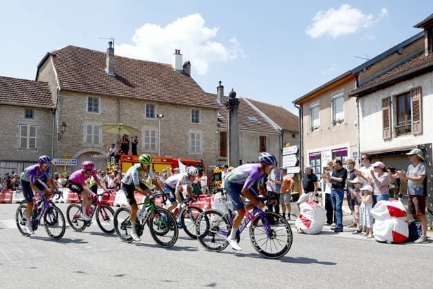 Australian Luke Plapp of Team Jayco AlUla pictured in action during stage 13 of the 2026 Tour de France cycling race, a stage of 205km from Dole to Belfort, on Friday 17 July 2026. The 113th edition of the Tour de France starts on Saturday 4 July in Barcelona, Spain, and will finish in Paris, France on the 26th of July. POOLxLUCAxBETTINI  x181335170x