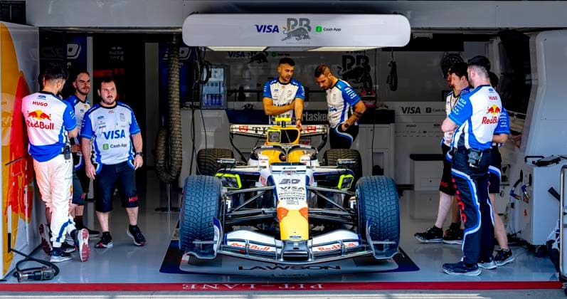 SPA - The car of Formula 1 driver Liam Lawson of Visa Cash App Racing Bulls Formula One Team during the Formula 1 Belgium at Spa Francorchamps on July 17, 2026 in Spa, Belgium. (Photo by DeFodi Images) - *** SPA: The car driven by Formula 1 driver Liam Lawson of the Visa Cash App Racing Bulls Formula One Team during the Formula 1 Belgian Grand Prix at Spa-Francorchamps on July 17, 2026, in Spa, Belgium. Photo by DeFodi Images