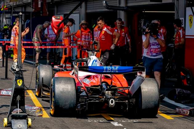 SPA - The car of Formula 1 driver Charles Leclerc of Scuderia Ferrari HP during the Formula 1 Belgium at Spa Francorchamps on July 17, 2026 in Spa, Belgium. (Photo by DeFodi Images) - *** SPA: The car driven by Formula 1 driver Charles Leclerc of Scuderia Ferrari HP during the Formula 1 Belgian Grand Prix at Spa-Francorchamps on July 17, 2026, in Spa, Belgium. Photo by DeFodi Images