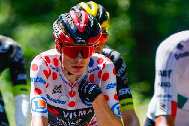 Tour de France 2026 Stage 13 BELFORT, FRANCE - JULY 17 : Vingegaard Jonas (DEN) of Team Visma Lease a Bike in action during stage 13 of the 113rd edition of Tour de France an UCI World Tour 2.UWT cycling road race stage for Men Elite of 205 km with start in Dole and finish in Belfort on July 17, 2026 in Belfort, France, 17 07 2026 Belfort France  Copyright: xLucaxBettinix