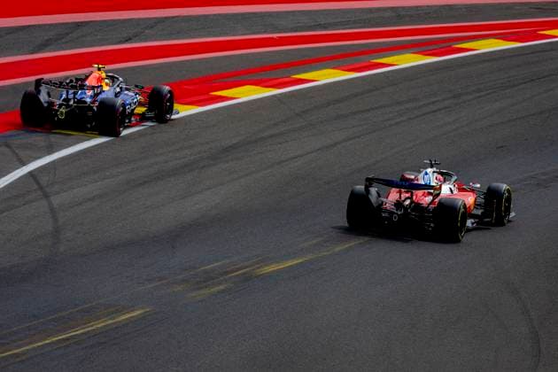 SPA - Formula 1 driver Isack Hadjar of Oracle Red Bull Racing, Formula 1 driver Charles Leclerc of Scuderia Ferrari HP during the Formula 1 Belgium at Spa Francorchamps on July 17, 2026 in Spa, Belgium. (Photo by DeFodi Images) - *** SPA Formula 1 driver Isack Hadjar of Oracle Red Bull Racing and Formula 1 driver Charles Leclerc of Scuderia Ferrari HP during the Formula 1 Belgian Grand Prix at Spa-Francorchamps on July 17, 2026, in Spa, Belgium. Photo by DeFodi Images