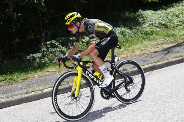 Tour de France 2026 Stage 13 BELFORT, FRANCE - JULY 17 : Piganzoli Davide (ITA) of Team Visma Lease a Bike in action during stage 13 of the 113rd edition of Tour de France an UCI World Tour 2.UWT cycling road race stage for Men Elite of 205 km with start in Dole and finish in Belfort on July 17, 2026 in Belfort, France, 17 07 2026 Belfort France  Copyright: xLucaxBettinix
