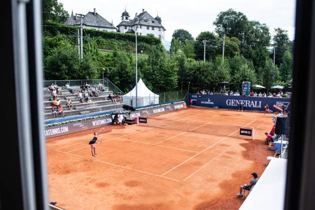 TENNIS - WTA, Tennis Damen Generali Open Ladies Kitzbuehel KITZBUEHEL,AUSTRIA,17.JUL.26 - TENNIS - WTA Tour, Generali Open Ladies Kitzbuehel. Image shows and Julia Grabher (AUT).  GEPAxpictures xJulioxArellano