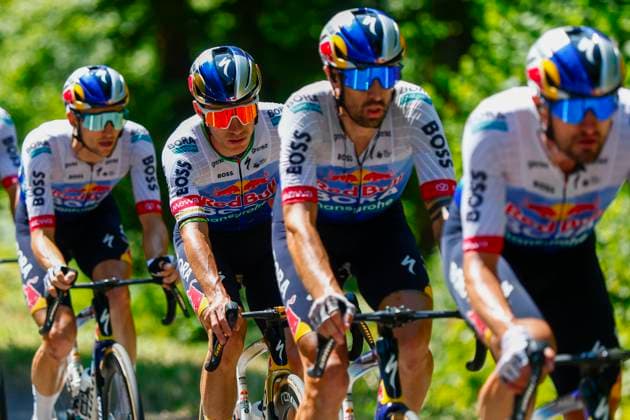 Tour de France 2026 Stage 13 BELFORT, FRANCE - JULY 17 : Evenepoel Remco (BEL) of Red Bull BORA Hansgrohe in action during stage 13 of the 113rd edition of Tour de France an UCI World Tour 2.UWT cycling road race stage for Men Elite of 205 km with start in Dole and finish in Belfort on July 17, 2026 in Belfort, France, 17 07 2026 Belfort France  Copyright: xLucaxBettinix