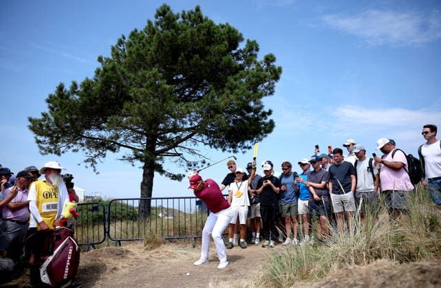 154th Open Golf Championships - Round 2 Lucas Herbert of Australia playing a shot from the rough on the 17th hole during Round 2 of the British Open Golf Championships at Royal Birkdale in Southport, Britain, 17 July 2026. SOUTHPORT UNITED KINGDOM  Copyright: xADAMxVAUGHANx