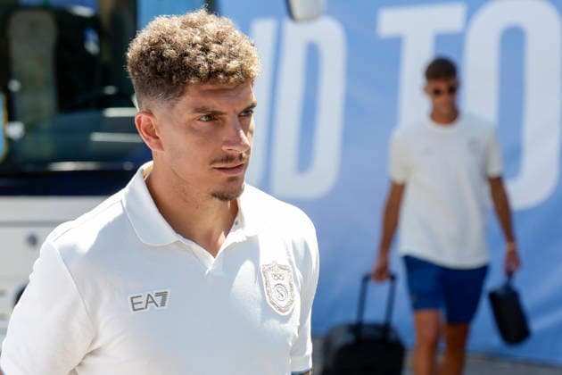 SSC Napoli preseason 2026-27 Napoli s Italian defender Giovanni Di Lorenzo during the arrival of SSC Napoli™s 2026 27 pre-season training camp in Val di Sole, Trentino, Dimaro Folgarida, 17 July 2026. _BPH5609 Copyright: xAntonioxBalascox