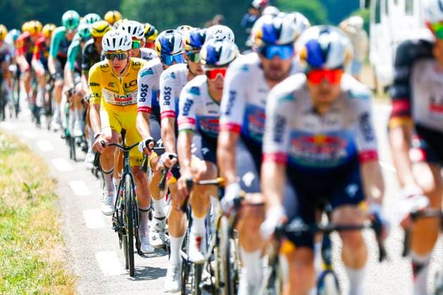 Tour de France 2026 Stage 13 BELFORT, FRANCE - JULY 17 : Pogacar Tadej (SLO) of UAE Team Emirates XRG in action during stage 13 of the 113rd edition of Tour de France an UCI World Tour 2.UWT cycling road race stage for Men Elite of 205 km with start in Dole and finish in Belfort on July 17, 2026 in Belfort, France, 17 07 2026 Belfort France  Copyright: xLucaxBettinix