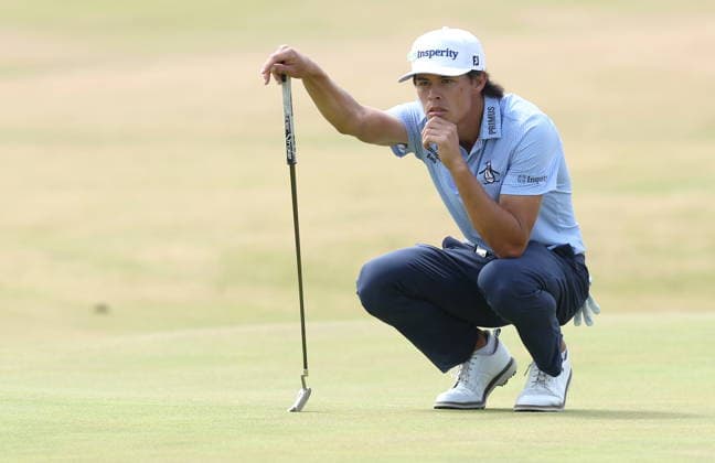 154th Open Golf Championships - Round 2 Johnny Keefer of the USA lines up a putt on the 17th hole during Round 2 of the British Open Golf Championships at Royal Birkdale in Southport, Britain, 17 July 2026. SOUTHPORT UNITED KINGDOM  Copyright: xADAMxVAUGHANx