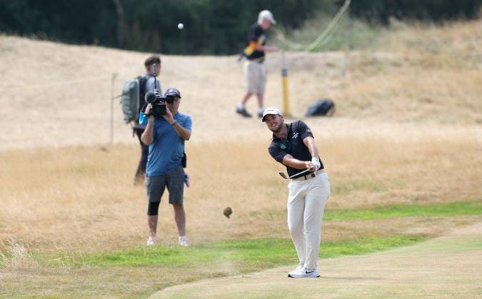 154th Open Golf Championships - Round 2 Pierceson Coody of the USA plays a shot from the fairway on the 17th hole during Round 2 of the British Open Golf Championships at Royal Birkdale in Southport, Britain, 17 July 2026. SOUTHPORT UNITED KINGDOM  Copyright: xADAMxVAUGHANx