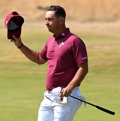 Lucas Herbert (AUS) leader of the Open Championship with a Championship equalling record -8 finishes his round on the 18th Green 154th Open Golf Championships, Royal Birkdale, Southport, UK - 17 Jul 2026Southport Royal Birkdale United Kingdom  Copyright: xGreigxCowie Shutterstockx 16988294bs