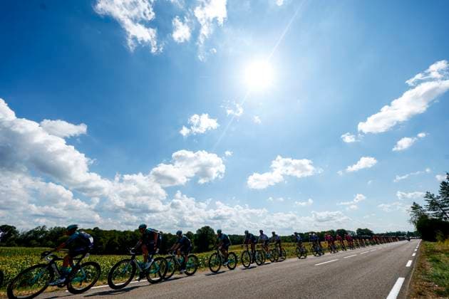 Tour de France 2026 Stage 13 BELFORT, FRANCE - JULY 17 : Illustration picture of the peloton during stage 13 of the 113rd edition of Tour de France an UCI World Tour 2.UWT cycling road race stage for Men Elite of 205 km with start in Dole and finish in Belfort on July 17, 2026 in Belfort, France, 17 07 2026 Belfort France  Copyright: xLucaxBettinix