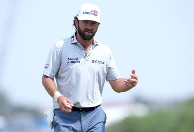 154th Open Golf Championships - Round 2 Cameron Young of the USA reacts on the 9th green during Round 2 of the British Open Golf Championships at Royal Birkdale in Southport, Britain, 17 July 2026. SOUTHPORT UNITED KINGDOM  Copyright: xADAMxVAUGHANx