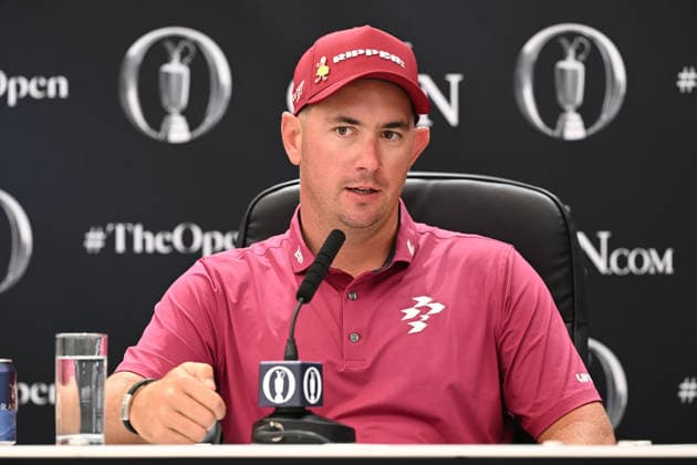 Lucas Herbert (AUS) in the press interview after shooting a -8 to lead the Open 154th Open Golf Championships, Royal Birkdale, Southport, UK - 17 Jul 2026Southport Royal Birkdale United Kingdom  Copyright: xGreigxCowie Shutterstockx 16988294cg