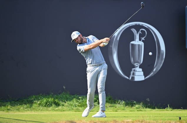 Sam Burns (USA) who shot at championship equalling record -8 on the 1st Tee 154th Open Golf Championships, Royal Birkdale, Southport, UK - 17 Jul 2026Southport Royal Birkdale United Kingdom  Copyright: xGreigxCowie Shutterstockx 16988294bu
