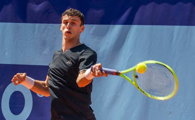 July 17, 2026, Gstaad, Bern, Switzerland: Gstaad Switzerland, 07 17 2026: JUAN MANUEL CERUNDOLO of Argentina is in action during swmi-finals of EFG Swiss Open Gstaad ATP, Tennis Herren 250,Tennis Herren 250, which is known as the Swiss Gstaad Open and took place at Roy Emerson Arena in Gstaad, which is located in the famous ski resort of Gstaad and which is located in the Bernese Oberland. Gstaad Switzerland - ZUMAd206 20260717_zip_d206_064 Copyright: xEricxDubostx