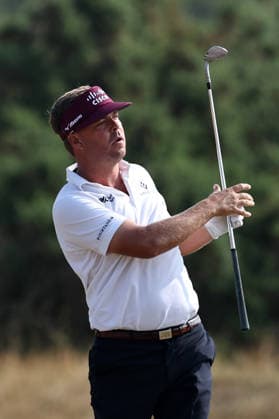 RECORD DATE NOT STATED 17th July 2026; Royal Birkdale Golf Club, Southport, Merseyside, England; The Open Championship Day Two; Keith Mitchell (USA) plays from the fairway at the 9th hole DavidxBlunsden