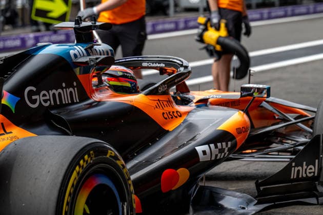 STAVELOT, BELGIUM: Oscar Piastri, racing for the McLaren F1 team during the 2026 Formula 1 Belgian Grand Prix at the Circuit de Spa-Francorchamps in Stavelot, Belgium
