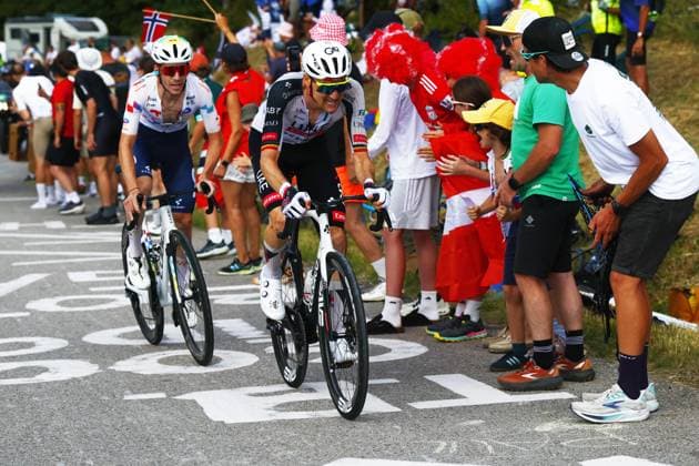 Belgian Tim Wellens of UAE Team Emirates XRG pictured in action during stage 13 of the 2026 Tour de France cycling race, a stage of 205km from Dole to Belfort, on Friday 17 July 2026. The 113th edition of the Tour de France starts on Saturday 4 July in Barcelona, Spain, and will finish in Paris, France on the 26th of July. POOLxLUCAxBETTINI  x181349236x