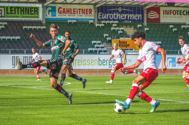 Fussball Österreich - 17.07.2026 - Internationales Testspiel - SV Oberbank Ried vs. Rot Weiss Essen - BWT x Oberösterreichische Arena (Ried, Österreich): Aiman Dardari (Rot Weiss Essen) *** Soccer Austria July 17, 2026 International Friendly: SV Oberbank Ried vs. Rot Weiss Essen BWT x Oberösterreichische Arena, Ried, Austria Aiman Dardari, Rot Weiss Essen Copyright: xLukasxBierederx