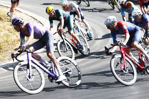 Australian Ben O Connor of Team Jayco AlUla and Danish Mads Pedersen of Lidl-Trek pictured in action during stage 13 of the 2026 Tour de France cycling race, a stage of 205km from Dole to Belfort, on Friday 17 July 2026. The 113th edition of the Tour de France starts on Saturday 4 July in Barcelona, Spain, and will finish in Paris, France on the 26th of July. POOLxLUCAxBETTINI  x181349763x
