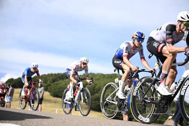 Belgian Maxim Van Gils of Red Bull-BORA-hansgrohe pictured in action during stage 13 of the 2026 Tour de France cycling race, a stage of 205km from Dole to Belfort, on Friday 17 July 2026. The 113th edition of the Tour de France starts on Saturday 4 July in Barcelona, Spain, and will finish in Paris, France on the 26th of July. JASPERxJACOBS  x181350221x