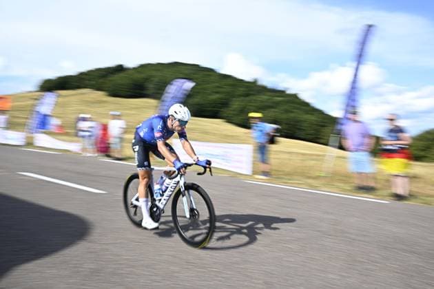 Belgian Jasper Philipsen of Alpecin-Premier Tech pictured in action during stage 13 of the 2026 Tour de France cycling race, a stage of 205km from Dole to Belfort, on Friday 17 July 2026. The 113th edition of the Tour de France starts on Saturday 4 July in Barcelona, Spain, and will finish in Paris, France on the 26th of July. JASPERxJACOBS  x181350442x