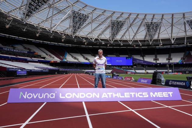 Track and Field: London Athletics Meet Karsten Warholm (NOR) poses during London Athletics Meet press conference, PK, Pressekonferenz at London Stadium, Friday, July 17, 2026, in London, United Kingdom. London England United Kingdom EDITORIAL USE ONLY Copyright: xImagexofxSportx ImagexofxSportx iosphotos414861