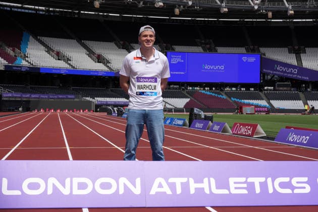 Track and Field: London Athletics Meet Karsten Warholm (NOR) poses during London Athletics Meet press conference, PK, Pressekonferenz at London Stadium, Friday, July 17, 2026, in London, United Kingdom. London England United Kingdom EDITORIAL USE ONLY Copyright: xImagexofxSportx ImagexofxSportx iosphotos414863