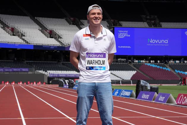 Track and Field: London Athletics Meet Karsten Warholm (NOR) poses during London Athletics Meet press conference, PK, Pressekonferenz at London Stadium, Friday, July 17, 2026, in London, United Kingdom. London England United Kingdom EDITORIAL USE ONLY Copyright: xImagexofxSportx ImagexofxSportx iosphotos414864