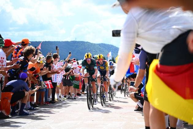 Tour de France 2026 Stage 13 BELFORT, FRANCE - JULY 17 : Pedersen Mads (DEN) of Lidl Trek in action during stage 13 of the 113rd edition of Tour de France an UCI World Tour 2.UWT cycling road race stage for Men Elite of 205 km with start in Dole and finish in Belfort on July 17, 2026 in Belfort, France, 17 07 2026 Belfort France  Copyright: xGvgx
