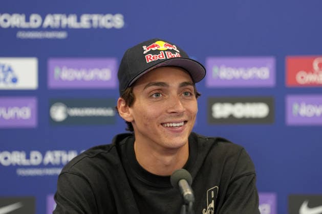 Track and Field: London Athletics Meet Mondo Duplantis aka Armand Duplantis (SWE) during London Athletics Meet press conference, PK, Pressekonferenz at London Stadium, Friday, July 17, 2026, in London, United Kingdom. London England United Kingdom EDITORIAL USE ONLY Copyright: xImagexofxSportx ImagexofxSportx iosphotos414803