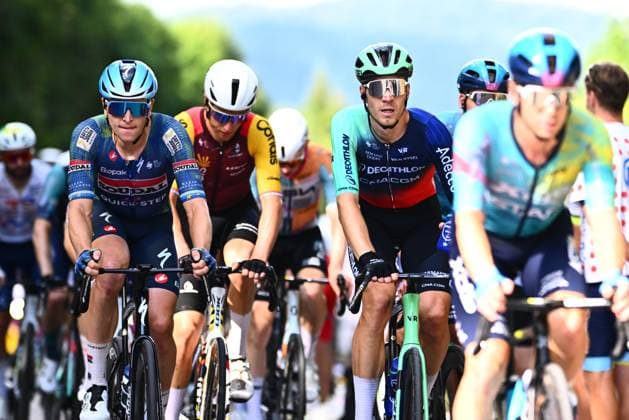 Tour de France 2026 Stage 13 BELFORT, FRANCE - JULY 17 : Merlier Tim (BEL) of Soudal Quick Step in action during stage 13 of the 113rd edition of Tour de France an UCI World Tour 2.UWT cycling road race stage for Men Elite of 205 km with start in Dole and finish in Belfort on July 17, 2026 in Belfort, France, 17 07 2026 Belfort France  Copyright: xGvgx