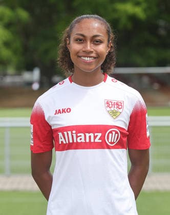 BAU Stuttgart , Katana Norman; VfB Stuttgart Frauen ; 1.BL Frauen, Porträttermin 2026 2027, *** BAU Stuttgart, Katana Norman, VfB Stuttgart Women s 1st Team (Women s Bundesliga), Photo Shoot 2026–2027,