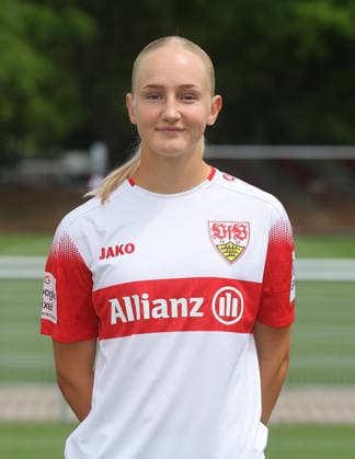 BAU Stuttgart , Luzie Zähringer; VfB Stuttgart Frauen ; 1.BL Frauen, Porträttermin 2026 2027, *** BAU Stuttgart, Luzie Zähringer, VfB Stuttgart Women s 1st Team (Women s Bundesliga), Photo Shoot 2026–2027,