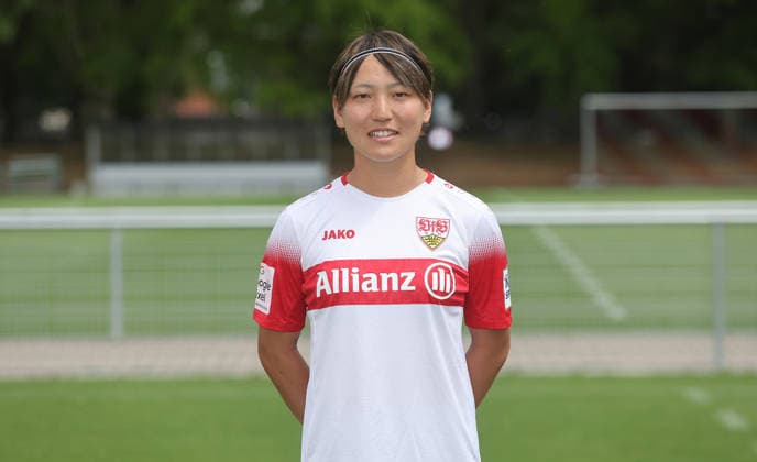 BAU Stuttgart , Yuka Hirano; VfB Stuttgart Frauen ; 1.BL Frauen, Porträttermin 2026 2027, *** BAU Stuttgart, Yuka Hirano, VfB Stuttgart Women s 1st Team (Women s Bundesliga), Photo Shoot 2026–2027,